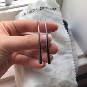 Sterling Silver earrings Black